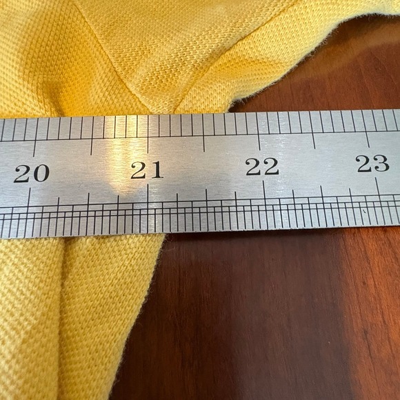 Polo Ralph Lauren Yellow Classic Pony Polo Shirt Preppy Golf Style - Picture 2 of 5